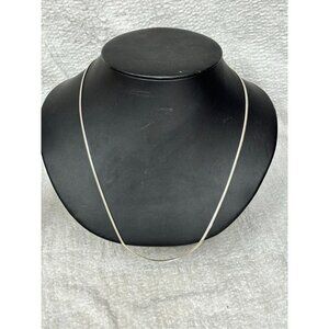 KA Sterling Silver Flat Snake Chain Necklace 24" #54